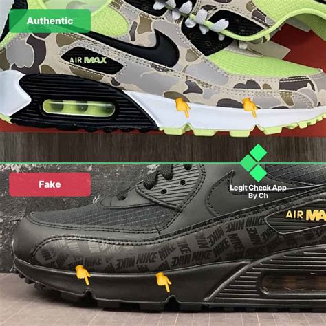 how to tell if nike air max 90 are fake|nike shoes neon check.